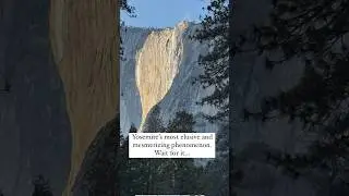 Yosemite Firefall Looks Like Lava 😱 Nature&rsquo;s Rarest Show 🔥❄️ #Yosemite #Firefall