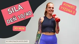 30 min Silový tréning na celé telo s činkami pre ženy – Deň 10/40 | FIT RESET