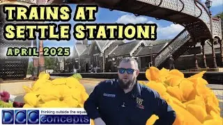Trains at Settle Railway Station - April 2025 HIGHLIGHTS!