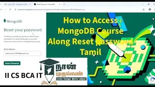 How to Access  MongoDB course  use in forgot password option tamil