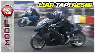 Street Race BSD, Hayabusa Sampai Mio Ikut Semua | Motor Plus Modif