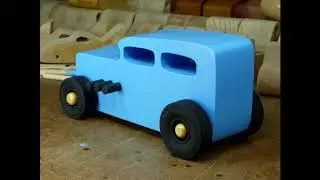 Handmade Wooden Toy Car Hot Rod 1932 Ford Sedan Hot Rod Freaky Ford Series 489810986