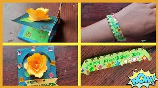 DIY friendship day gift ideas/friendship day card easy/handmade friendship day bracelet crafts