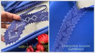 تخبال الورد من أرقى و أجمل موديلاتنا من الكروشي على الجلابة المغربية  تصميم مميز لكل أنيقة