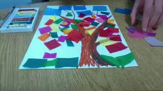 Tissue paper painting