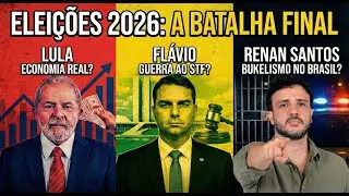 ELEI&Ccedil;&Otilde;ES 2026: Lula x Fl&aacute;vio x Renan Santos - O Veterano, o Herdeiro e o Desafiante