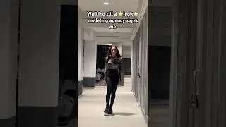 WALKING TILL A LEGIT MODELING AGENCY SIGNS ME #catwalkhautecouture #catwalkmodels #runwaymodels
