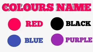 Colours Name | 12 Colours Name in English | Colours Name for kids | #colournames 