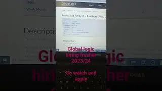 global logic hiring 2023 fresher #globallogic  #capgimini #jobs #tcs#viral #shortvideo