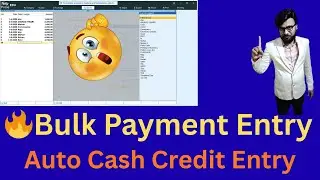 🔥 Bulk Payment Voucher Posting in Tally Using TDL | Auto Cash Credit Entry | Hindi Tutorial