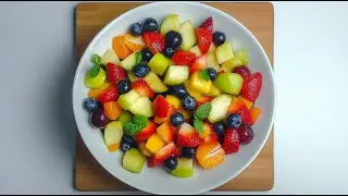 Refreshing Fruit Salad with Honey and Granadilla Syrup || Easy and Healthy!