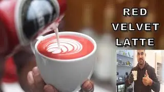 🔵 How to make red velvet latte | red velvet latte recipe starbucks
