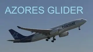 AZORES GLIDER! AIR TRANSAT AIRBUS A330-243 C-GITS TAKE OFF AMSTERDAM SCHIPHOL