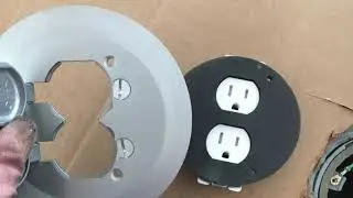 How to install a floor outlet/plug