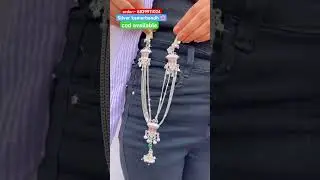 new designer silver kamarbandh 🌸 , with 20% discount #shotrs #jewellery #kamarbandh
