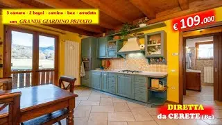 NON PIÙ DISPONIBILE: ALTA VALLE SERIANA - CERETE (BG), trilocale con 2 bagni, giardino e box