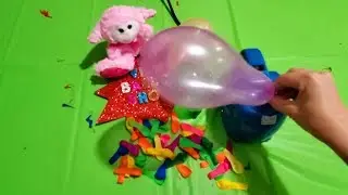 SMALL BALLOON INFLATION DEFLATION AND POPPING!!!!