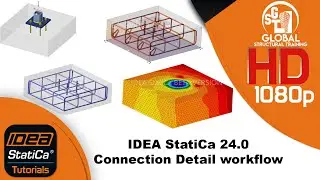IDEA StatiCa 24.0|| Complete RCC footing design || Connection Detail workflow