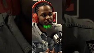 Kendrick Lamar's TOP 5 Rappers 😳📝