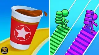 Bridge Race vs Coffee Run 3D | Max Gameplay | BrainStorm | EP-0736