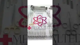 104 Pcs Basic Laparotomy Set Manual Surgical Instruments for Medical Abdominal Surgery+923417330036