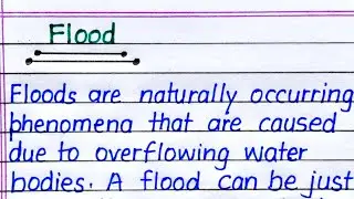 Flood Essay in English || Essay Writing on Flood in English || Essay on Flood