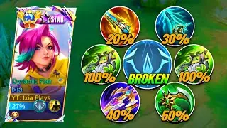 IXIA FULL DAMAGE BUILD AND EMBLEM IN HIGH RANKED!😱 (try this!) | IXIA BEST BUILD 2025 - MLBB