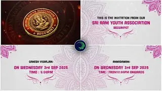 Annadanam Invitation video editing | Ganesh visarjan invitation