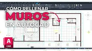 C&oacute;mo RELLENAR MUROS en #autocad 🔴
