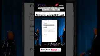 Subscribe 👍 Like ❤️ | 2030 Project Calculator with Python & JavaScript #shorts #viral #tranding