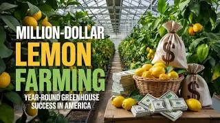 Million-Dollar Lemon Farming: Year-Round Greenhouse Success in America #LemonFarming#agriculture