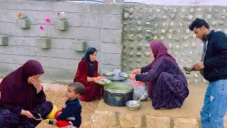 Delicious Soup Cooking with Soghra & Touran: An Unexpected Call from Touran's Sister-in-Law