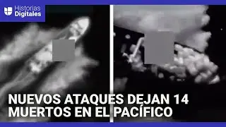 Las im&aacute;genes de los nuevos ataques a cuatro supuestas &lsquo;narcolanchas&rsquo; en el Pac&iacute;fico
