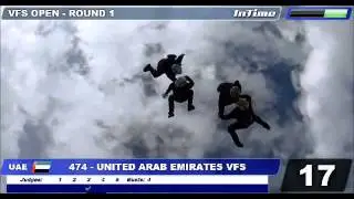 UAE / Vertical Formation Skydiving Rd 1, Mondial 2012 Dubai