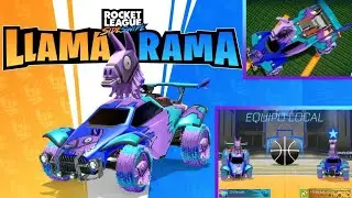 🚀🏀 Rocket League Sideswipe: LLAMA-RAMA y FORNITE (GAMEPLAY) Recompensa Gratis 🏀🚀