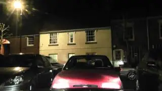 Night Drive On Defford Road, Broad Street, High Street & Worcester Road, Pershore, UK 9th March 2012