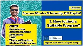 3. How to find a suitable Program? | Erasmus Mundus Scholarship
