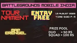 BGMI TOURNAMENT | FREE ENTRY | LIVE |  BGMI | GIVAWAY ALERT | T7 RITIK |
