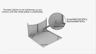 Ovios Patio Set New Kenard 6-Piece with Swivel Chair Installation video