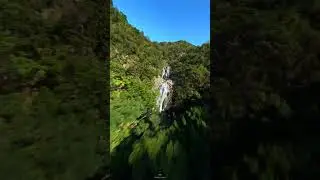 FPV drone flies over waterfalls | ImpulseRC Apex 5 | GoPro Hero 11 Mini - Gyroflow (4K25)