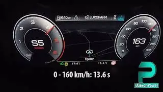 2020 Audi A6 C8 Avant 50 TDI quattro (286hp) - acceleration with launch control