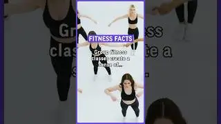 Group fitness classes create a sense of community and shared motivation. #fitness #facts #motivation