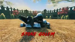 Valheim Coliseum Battles- Abomination VS Stone Golem!