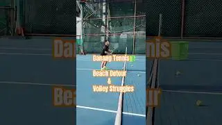 Tennis in Vietnam 🇻🇳 | Day 2 in Danang &ndash; Beach Detour & Volley Lessons #tennis #tennisjourney