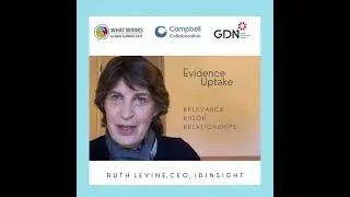 #Evidence4Dev | Ruth Levine, IDinsight, on Policy Uptake