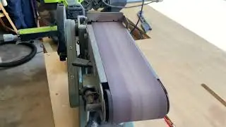 Central Machinery Belt Sander - coaster edges