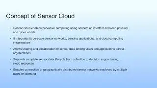 Long Summary | Sensor Cloud Computing