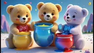 Four Teddy Bears Know Their Colors | Color Song for Kids | Fun Learning Rhyme with Rhyme Zoo