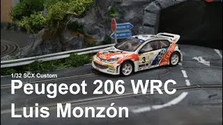 Peugeot 206 WRC Luis Monz&oacute;n SCX 1/32 Custom