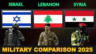 Israel vs Lebanon vs Syria Military Power Comparison 2025
